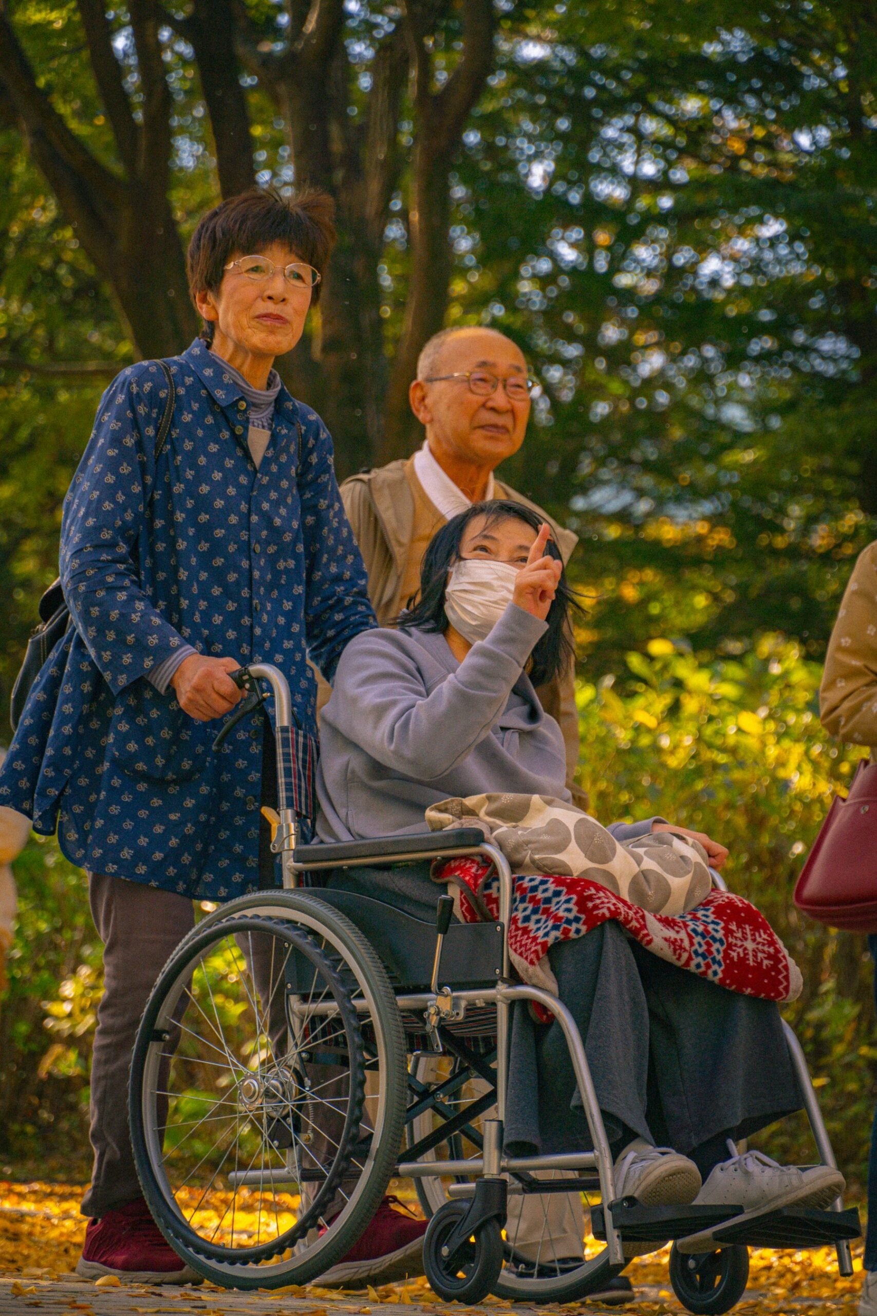 Caregiver helping a senior